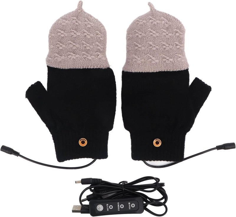 woobles USB Heated Gloves, Heated Gloves, Hand Warming Gloves, Washable for Skiing and Horseback Riding - Image 1